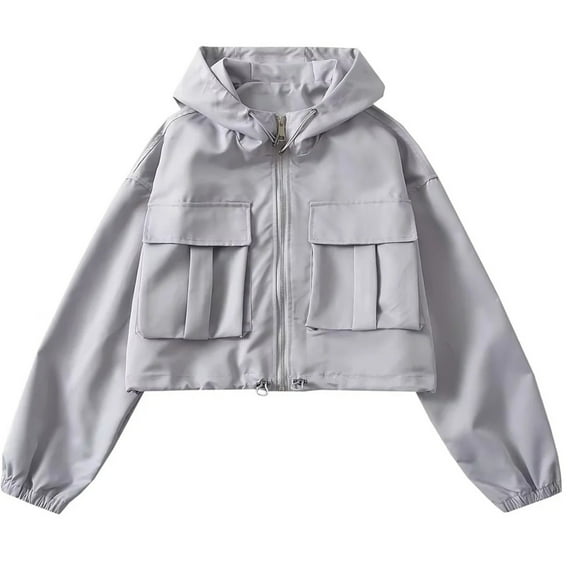 Black**Friday on Sale ChaoHeng Jackets for Women 2025 Women's Utility Sun Protection Jacket,Hooded Safari Style with Drawstring Hem