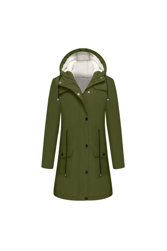 Black**Friday on Sale ChaoHeng Jackets for Women Trendy Women's Water-Resistant Ski Jacket,Insulated Hooded Parka with Removable Fleece Liner