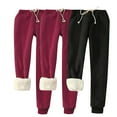 thumbnail image 1 of Black*Friday on Sale ChaoHeng Ladies Pants Clearance for under $5 3 PC Women's Casual Solid Color Jogger Pants, Loose Fit for Home & Sport, 1 of 7