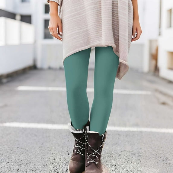 Black*Friday on Sale ChaoHeng Ladies Pants with Elastic Waist Women's Solid Color High-Elastic Waist Leggings for Fitness and Casual Wear