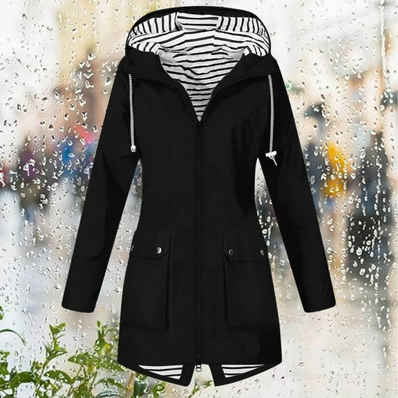 Black**Friday on Sale ChaoHeng Winter Coats for Women Women's Waterproof Hiking Jacket,Hooded Outdoor Anorak with Pockets for Mountain Climbing