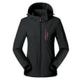 thumbnail image 1 of Black*Friday on Sale ChaoHeng Women's Rain Jacket Women's Reversible Fleece Lined Hooded Jacket,Double Sided Warm Winter Coat, 1 of 3