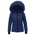 thumbnail image 1 of Black**Friday on Sale ChaoHeng Womens Coats and Jackets Women's Hooded Winter Puffer Coat with Detachable Hood and Pockets, 1 of 7