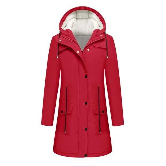 Black**Friday on Sale ChaoHeng Womens Coats and Jackets Women's Water-Resistant Ski Jacket,Insulated Hooded Parka with Removable Fleece Liner