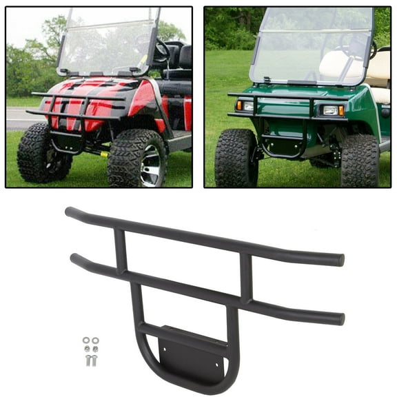 Black Front Bumper Brush Guard For 1981-Up DS Models Club Car Golf Cart