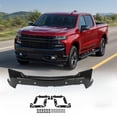 thumbnail image 1 of Black Front Bumper Face Bar For 2019-2022 Chevy Silverado 1500 GM1002872, 1 of 7