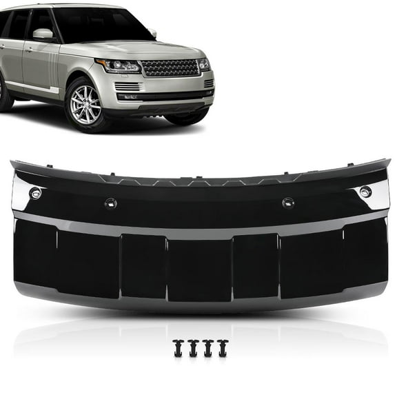 Black Front Bumper Skid Plate Guard Cover Fit For 2013-17 Land Rover Range Rover