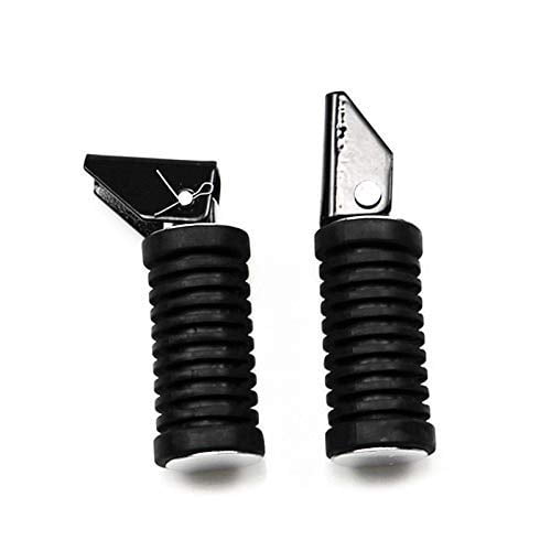 Black Front Footrests Foot Pegs Foot Pedals For Dirt Bike Off Road Suzuki GN125 GS125 GT125 QJ125 GT-125