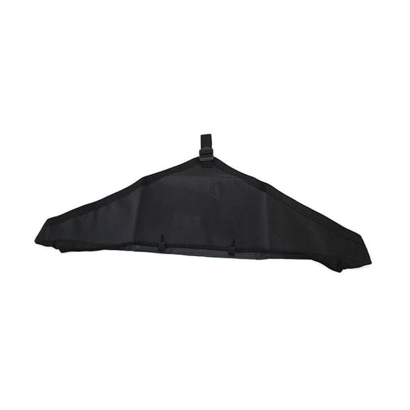 Black Front Hood Bra Cover T-Style Protector Kit - 1 Piece Set