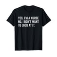 thumbnail image 1 of Black Funny Nurse Humor T-Shirt for Healthcare Professionals, 1 of 5