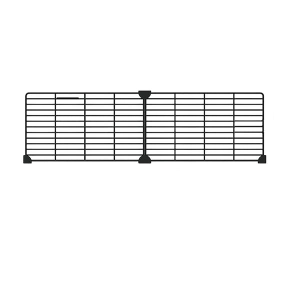 Black Under Furniture Gap Guard Spliceable Anti-Dust Partition Baffle Adjustable Width Pet Blocker Stop Debris Toys For Bed Cabinet Balcony Narrow Gaps 14.17-27.55*11.81in