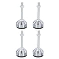 Black Furniture Leveling Feet 3.2 Inch Base M12 Thread 4 Pcs Carbon ...