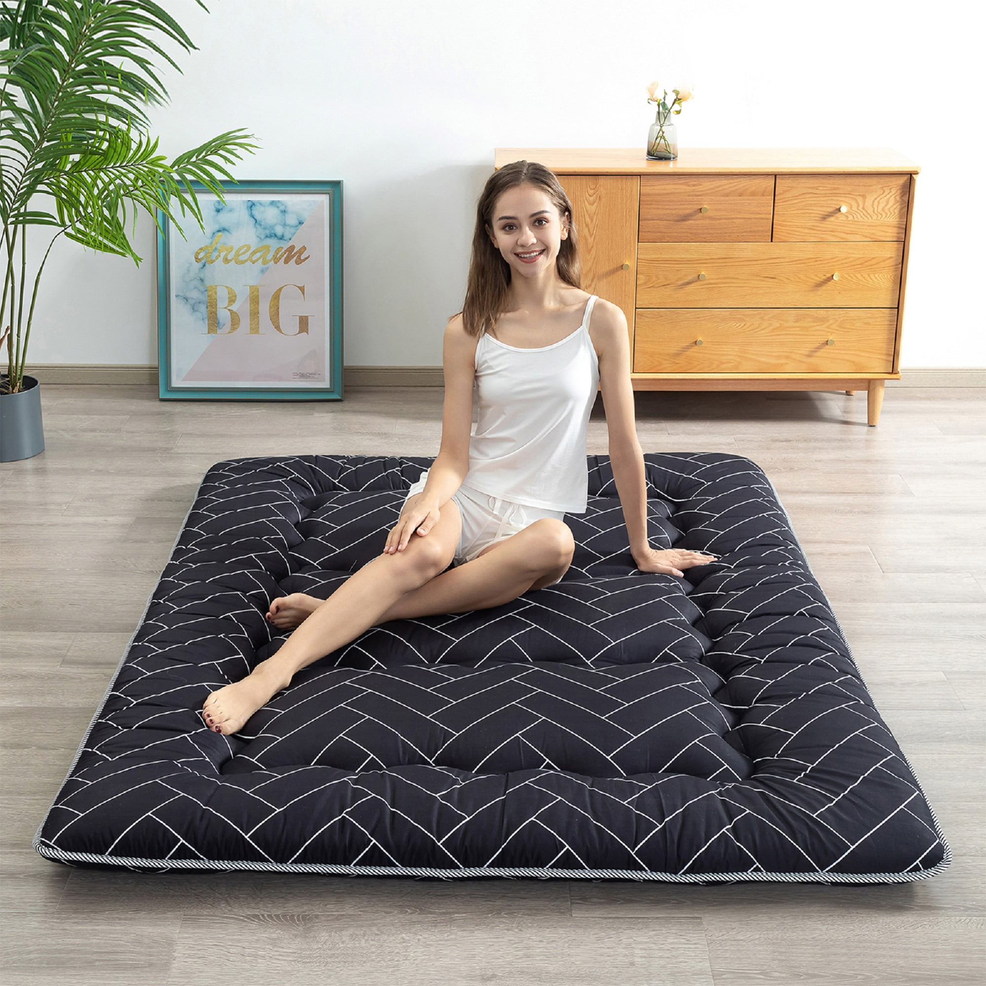 Black futon mattress outlet