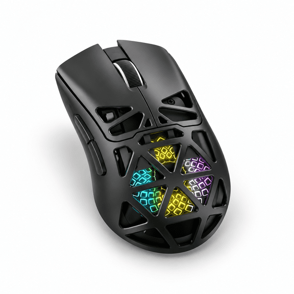 Black G11 Lightweight Wireless Gaming Mouse with 22000 Dpi RGB for FPS and Competitive Use
