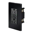 thumbnail image 1 of Black GFCI Outlet 15Amp 7PK,Nineleaf Black Outlets Receptacles,GFI Electrical Outlet with LED Indicator,Weather Resistant WR,Ground Fault Circuit Interrupters,120V,Wall Plates and Screws Included,ETL, 1 of 4