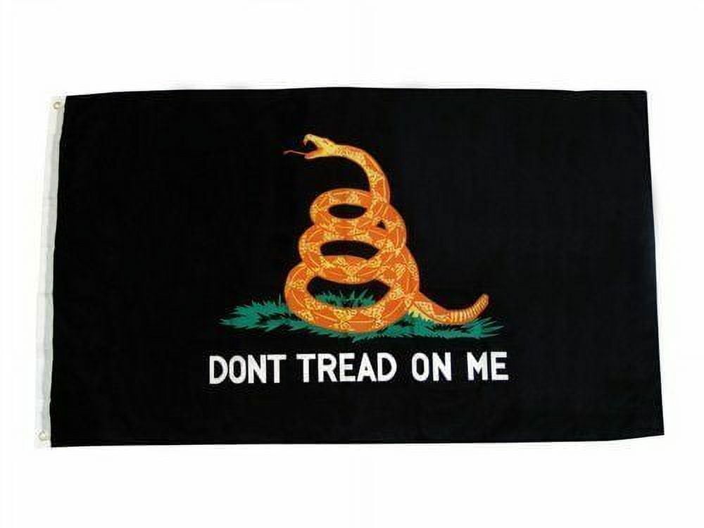 USA Gadsden 'Don't Tread On Me' Embroidered Cap - Tea Stained Patch, Adjustable Strap, One Size Fits Most