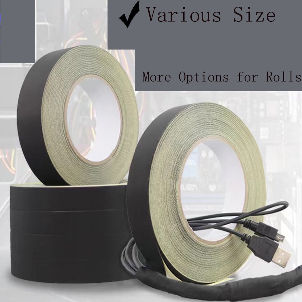 Black Gaffers Tape, LongerHeavy Duty Gaffers Tape,Waterproof Matte