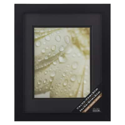 Studio Decor Black Gallery Wall Frame with Black Double Mat