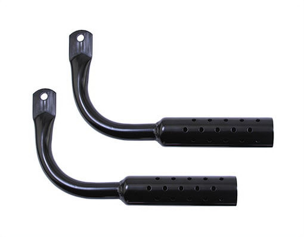 Black Gangster Bike Muffler with Holes. Sold as a pair. Bike part for