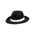 thumbnail image 1 of Black Gangster Hat w/ White Ribbon, 1 of 2