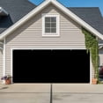 thumbnail image 1 of Black Garage Door Cover Banner 6 x 13 FT, Solid Color Farmhouse Black Garage Door Curtains Backdrop with Grommets for Indoor Outdoor Wall Party Porch Yard Decorations Background, 1 of 9