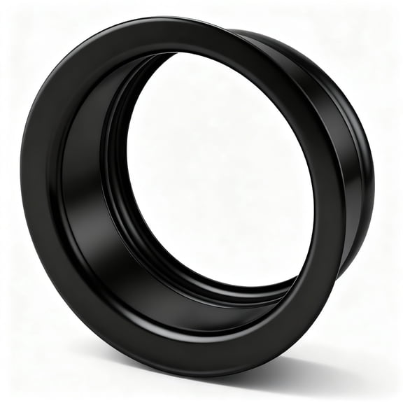 Black Garbage Disposal Flange 3.5-Inch Replacement 1 Pack