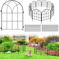 thumbnail image 1 of Black Garden Fences Animal Barrier, 12.55" * 16.48" Garden Border Fencing, Rustproof Metal No Dig Fence for Dogs, Outdoor Fence, Dog Fencing for Patio, Flower Bed, Farm (Medium 10 PCS), 1 of 8