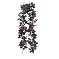 thumbnail image 1 of Black Garland Halloween 66 Inch Artificial Black Rose Floral Vine Spooky Hanging Decor for Home Indoor Outdoor Halloween Party Wall Mantel 1 Pack, 1 of 7
