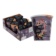 Black Garlic Beef Ramen Cup by Chef Ramsay (6 PACK) CHEF WOO High Protein Noodles | 20g of Animal-free, Bioavailable Protein | Made in U.S. |
