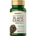 thumbnail image 1 of Black Garlic Supplement 1500mg | 60 Capsules | Aged and Fermented | Non-GMO, Gluten Free | By Piping Rock, 1 of 7