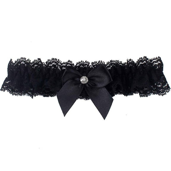 Black Garters for Bride Wedding Garter Lace Bridal Garter Party Leg Thigh Garters for Women