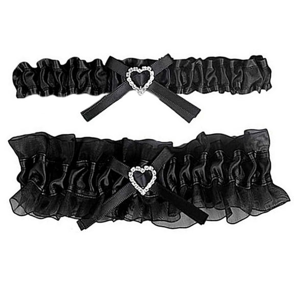 Black Garters for Bride Wedding Garter Lace Bridal Garter Party Leg Thigh Garters for Women