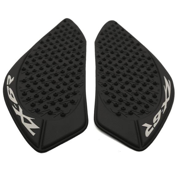 Black Gas Fuel tank Side pads Protector Knee Grip Traction Compatible with Kawasaki Ninja ZX-6R 2009-2019