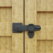 Black Gate Flip Latch Wrought Iron 5.75" L Two-Sided Rust Resistant Door Locks Renovators Supply