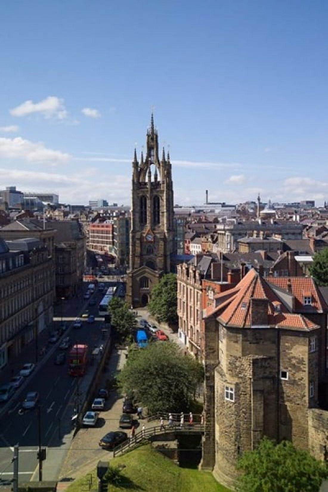 Black Gate and St Nicholas Cathedral Newcastle on Tyne Tyne and Wear England Canvas Art - Paul Thompson  DanitaDelimont (11 x 17)