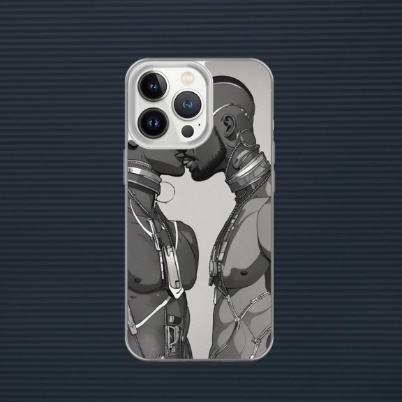 Black Gay Love iPhone Case