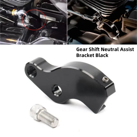 Black Gear Shift Neutral Assist Bracket For Harley Touring Bagger & M8 ...