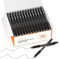 thumbnail image 1 of Shuttle Art Black Gel Pens, 70 Pack Retractable Medium Point Rollerball Gel Ink Pens Smooth Writing with Comfortable Grip for Office Home Work, 1 of 9
