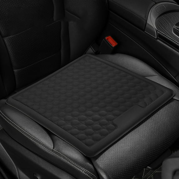 Black Gel Seat Cushion - Honeycomb Cooling Seat Cushion Back Support, Pressure Relief & Long Sitting - Non-Slip Chair Cushion Traveling, Wheelchair, Car Seat, Office & Gaming Chair (Black)