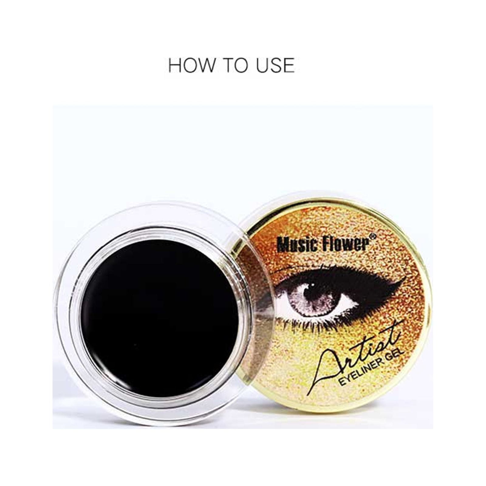 Black Gel Set Water Proof Proof, Last For All Day Long, Work Great With