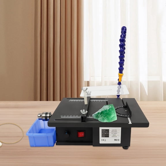 Black Gem Jewelry Rock Polishing Tools Jade Bench Carving Polishing Machine Cutter 1850W Product Size: 32*25*14cm/12.6*9.84*5.51in