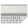 thumbnail image 1 of Black Geometric Border Pattern Rectangle Tablecloth 60"x84",Waterproof Polyester Rectangle Table Cloth, Wipeable Spillproof Polyester Tablecloth for Dining, Camping, Indoor and Outdoor, 1 of 5
