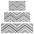 thumbnail image 1 of Black Geometric Chevron Dot Pattern Kitchen Rugs Sets Of 3,Kitchen Runner Rugs Non Skid Washable,Decorative Kitchen Floor Mats for Kitchen,Sink,Laundry,17"x30"+ 17"x47" + 17"x59", 1 of 6