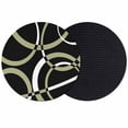 thumbnail image 1 of Black Geometric Coasters Set of 2, Absorbent Coasters for Drinks, Modern Sage Green White Striped Art Coaster for Desk Coffee Table Protection, Home Decor House Warming Gifts 4", 1 of 8