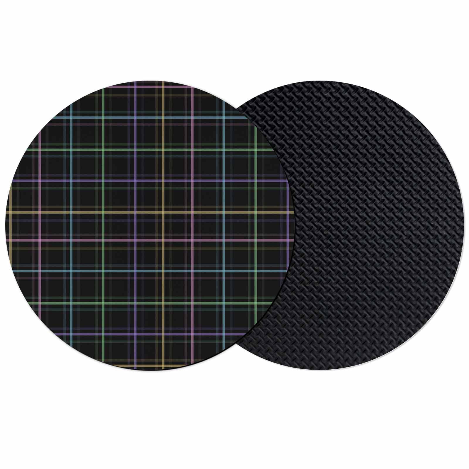 Black Geometric Coasters Set of 2, Absorbent Coasters for Drinks ...