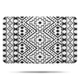 thumbnail image 1 of Black Geometric Diamond Pattern Bathroom Rugs Mat,Non Slip Microfiber Bathroom Rug,Rubber Backing,Soft Bathroom Mats for Bathroom Floor,Tub and Shower,17x27in(43x68cm), 1 of 3