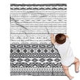 thumbnail image 1 of Black Geometric Diamond Striped Pattern Blanket,Comfortable Soft Flannel Throw Blanket,All Season,Warm Lightweight Blankets for Sofa Bed Couch Living Room Chair,30"x40", 1 of 4