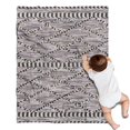 thumbnail image 1 of Black Geometric Diamond Striped Pattern Blanket,Comfortable Soft Flannel Throw Blanket,All Season,Warm Lightweight Blankets for Sofa Bed Couch Living Room Chair,30"x40", 1 of 4