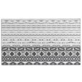 thumbnail image 1 of Black Geometric Diamond Striped Pattern Door Rugs,Washable Non Slip Door Mats Indoor,Decorative Door Mats,Entry Mat Indoor for Entrance,Bedroom,Kitchen,Bathroom,17"x30", 1 of 6