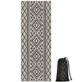 thumbnail image 1 of Black Geometric Diamond Striped Pattern Hot Yoga Mat Towel Non Slip for Hot Yoga - Quick-Drying Yoga Mat Cover with 4 Corner Pockets with Travel Bag - Hot Yoga Towel Non Slip 74"x26", 1 of 6